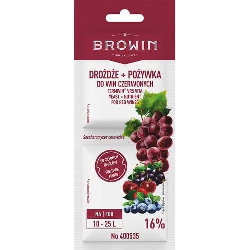 DROŻDZE+ POŻYWKA DO WIN CZERWONYCH 7g+10g
