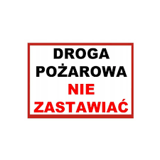 TABLICZKA BRAMA WJAZDOWA NIE PARKOWAĆ