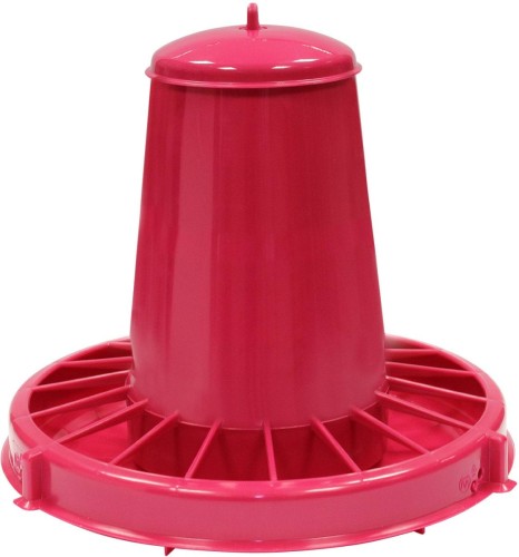Karmidło automatyczne dla drobiu, różowe, 20 l, 15 kg, Novital