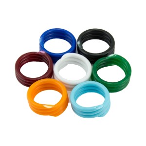 OBRĄCZKA SPIRALNA DLA PTAKÓW 12 MM żółty