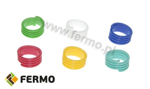 Obrączka spiralna dla ptaków 18mm 1szt morski