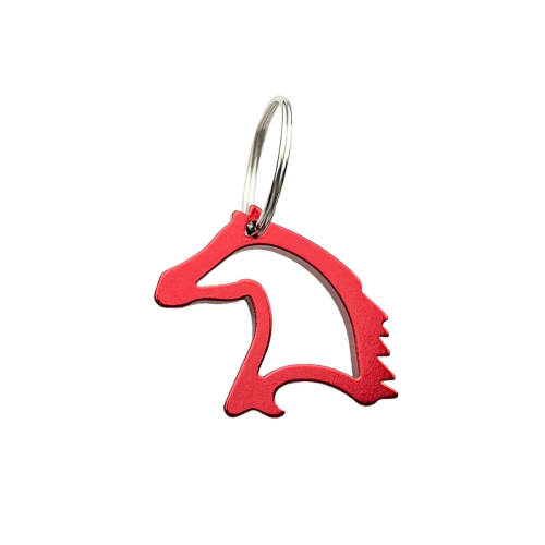 Breloczek York głowa konia z otwieraczem, czerwony