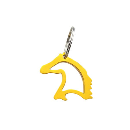 Breloczek York głowa konia z otwieraczem, złoty