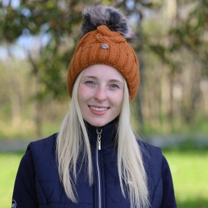 Czapka zimowa HE Aida karmelowa