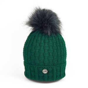 Czapka zimowa HE Elza zielona