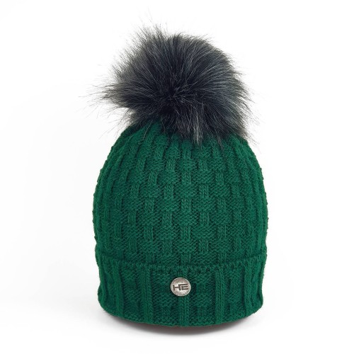 Czapka zimowa HE Elza zielona