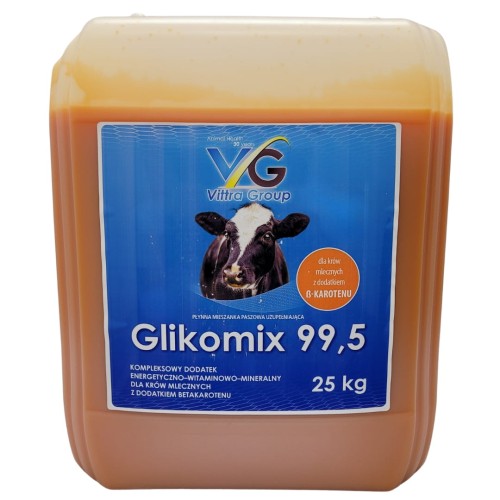 Glikomix 6kg energia z betakarotenem dla krów dodatek energii, minerałów poprawiający smakowitość paszy 