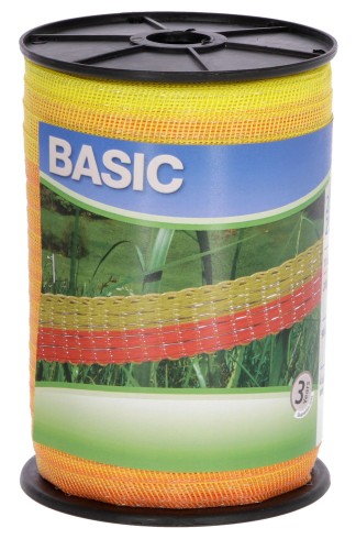 TAŚMA BASIC 200M 20MM ŻÓŁTO-POMARAŃCZ