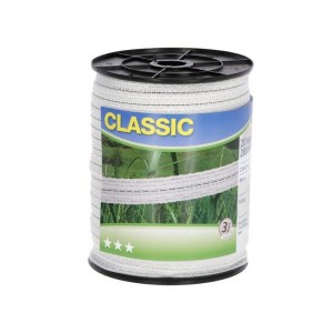 TAŚMA CLASSIC 200M, 20MM, BIAŁA