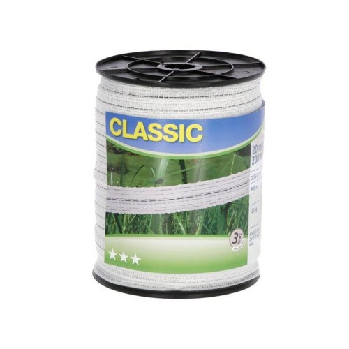 TAŚMA CLASSIC 200M, 20MM, BIAŁA