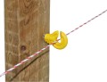 IZOLATOR Z WKRĘTEM DO DRUTU I PLECIONKI ŻÓŁTY