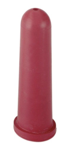 SMOCZEK GUMOWY CZERWONY Z OTWOREM