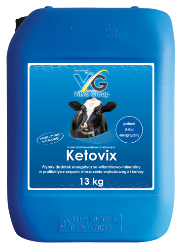 KETOVIX 13kg płynny dodatek energetyczno–witaminowo–mineralny dla krów